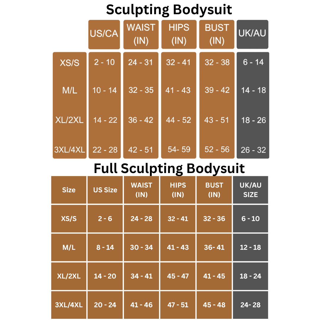 Luxmery Essentials Bundle - 1 Sculpting Bodysuit + 1 Full Bodysuit - Luxmery