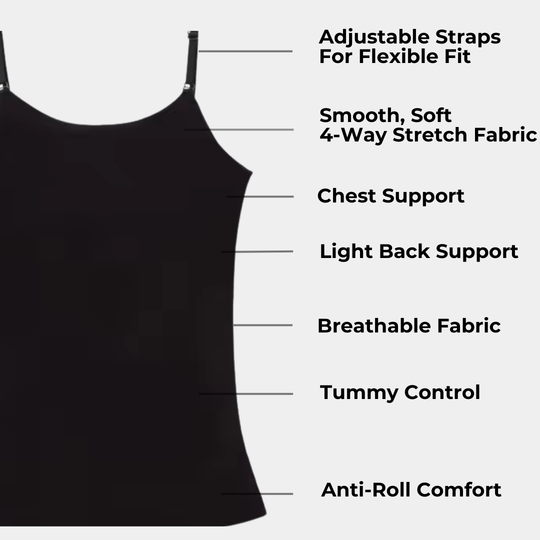 Luxmery Essentials Shaping Scoop Neck Cami - Luxmery
