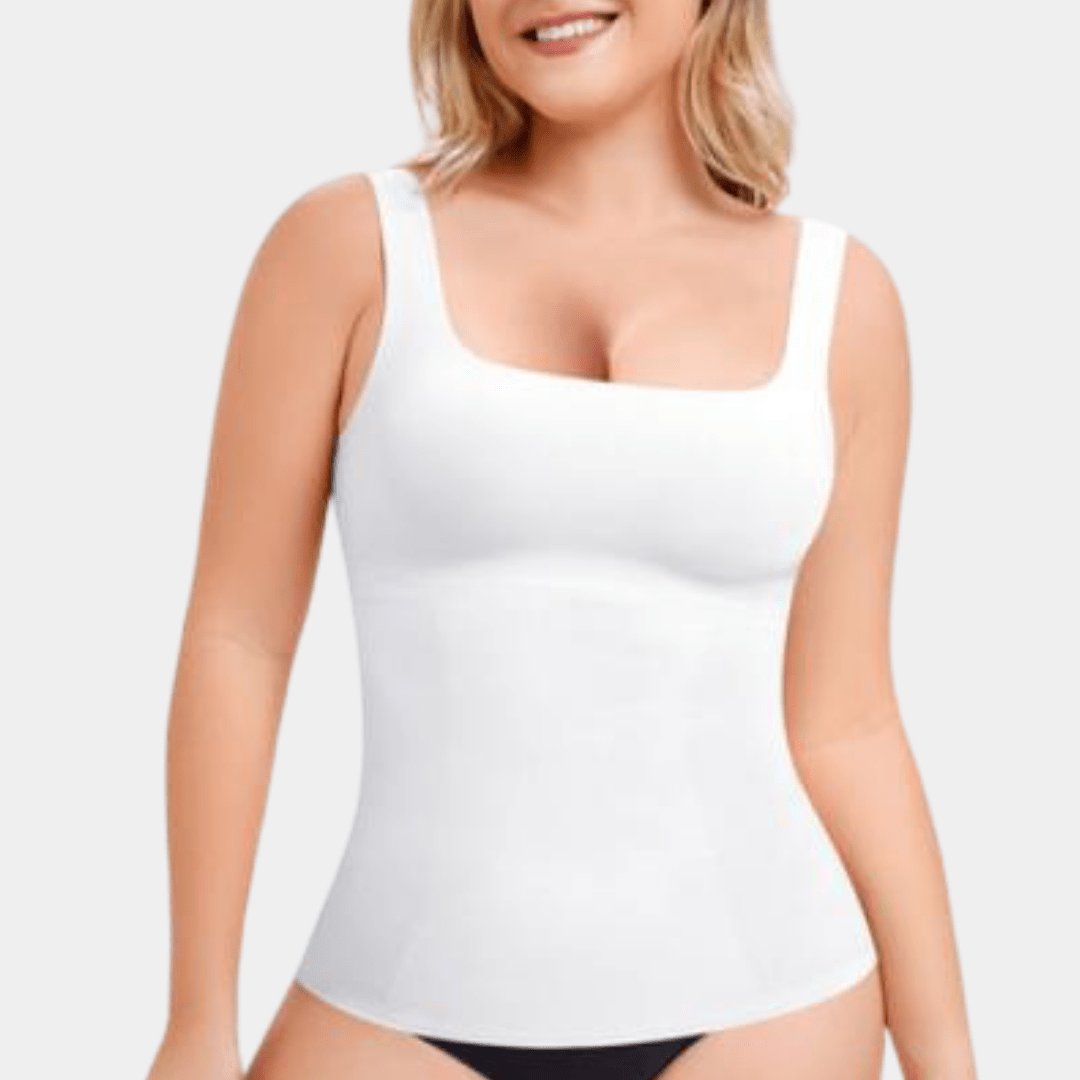 Luxmery Sculpting Square Neck Tank Top - Luxmery