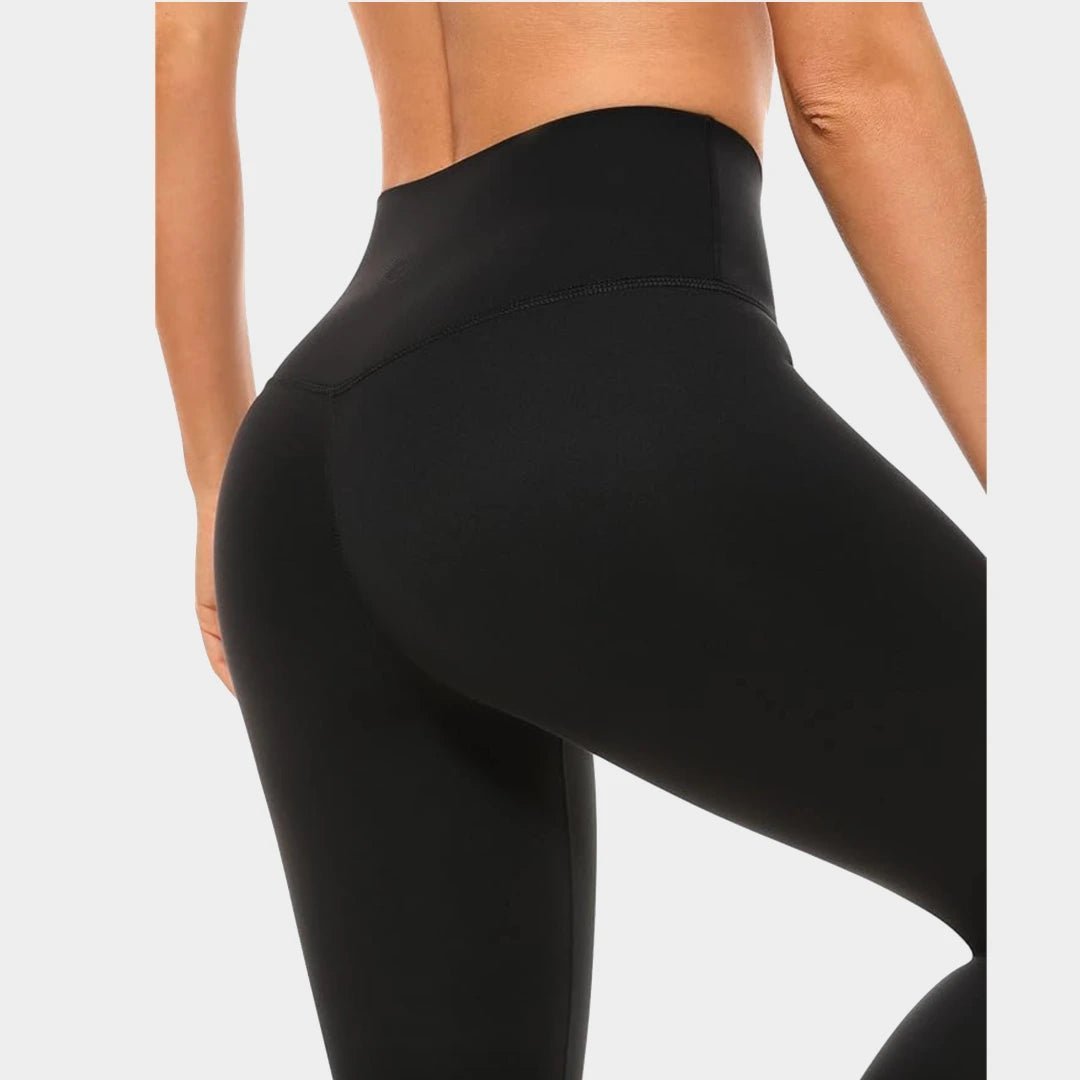 BOGO50% Off Cross Waist FlexiSculpt Yoga Flare Leggings - Luxmery