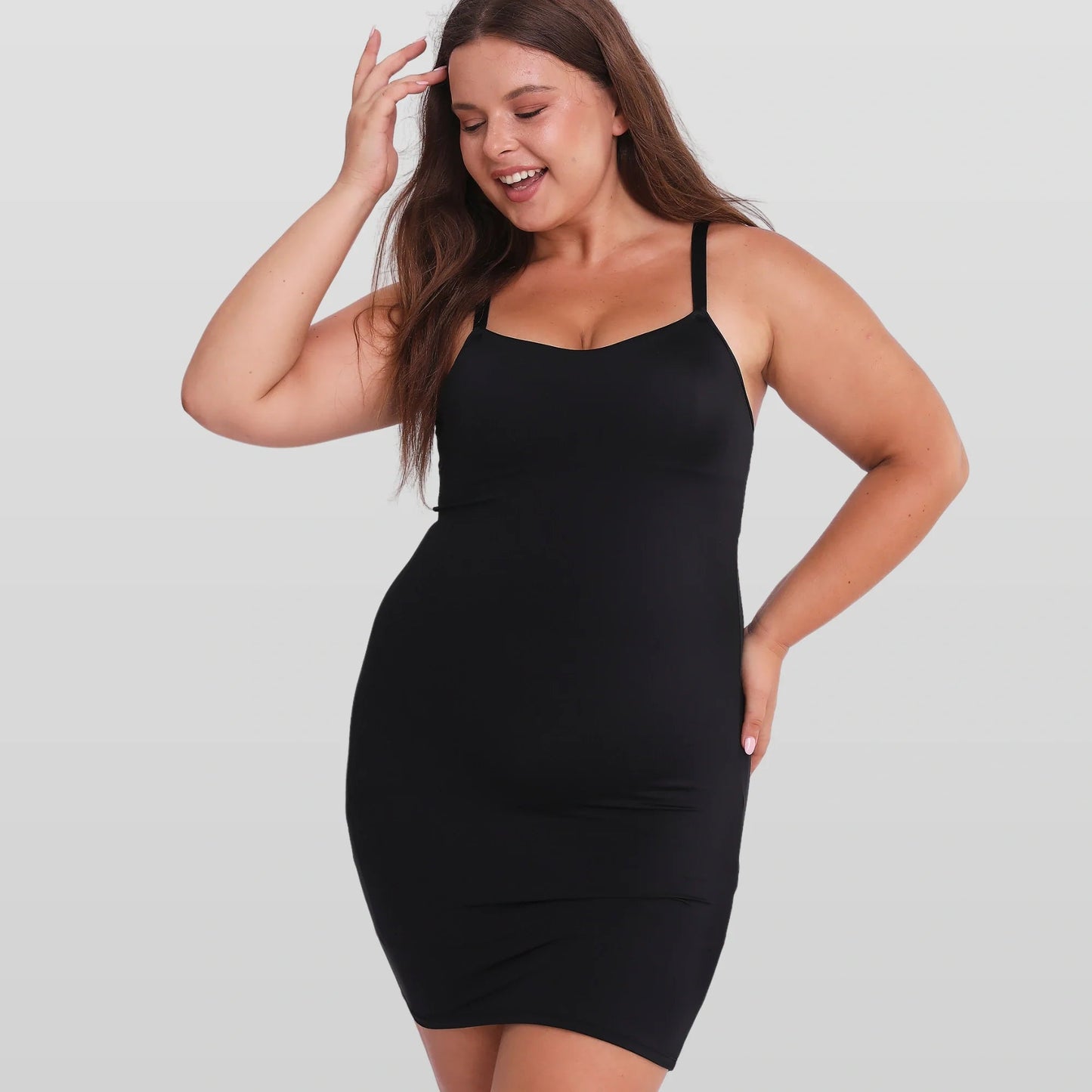 Built - In Shapewear Mini Dress - Luxmery