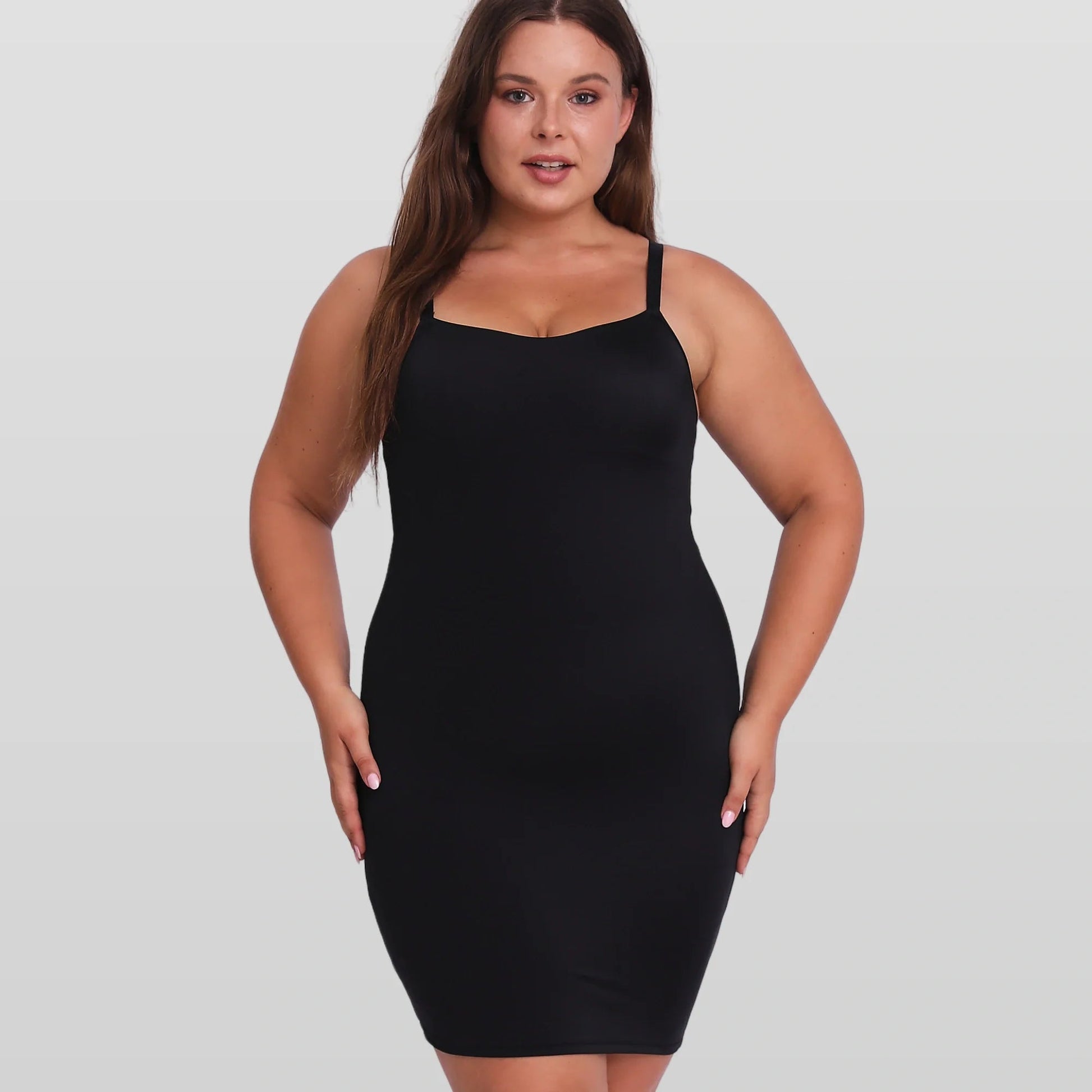 Built-In Shapewear Mini Dress, Black / M Built-In Shapewear Mini Dress, Black / M