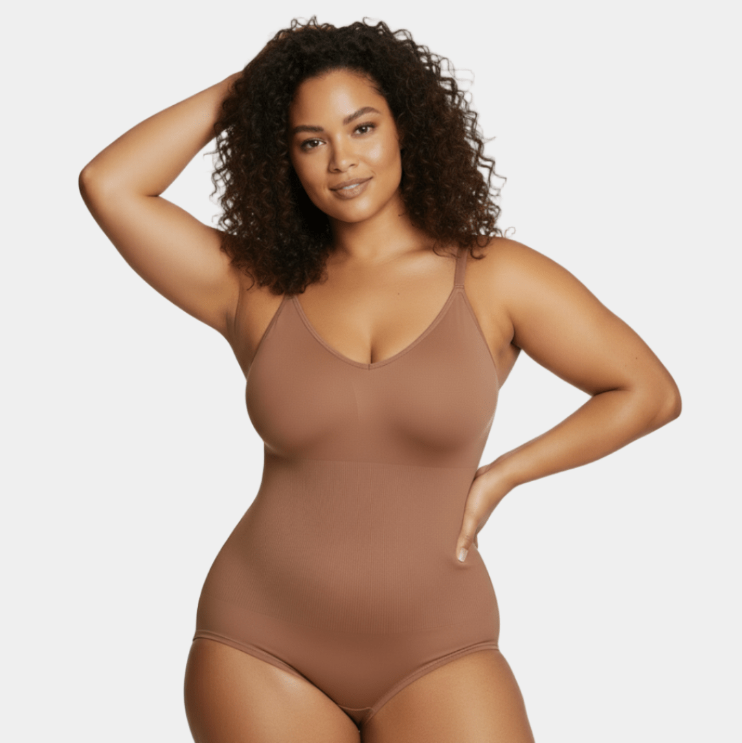 Coffee Sculpting Bodysuit by Luxmery - Luxmery