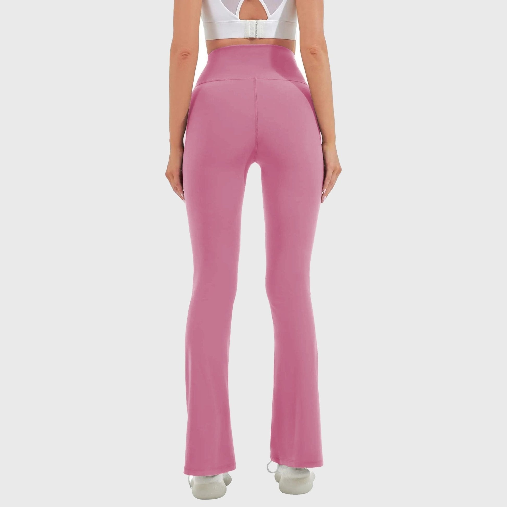 Cross Waist FlexiSculpt Yoga Flare Leggings - Luxmery