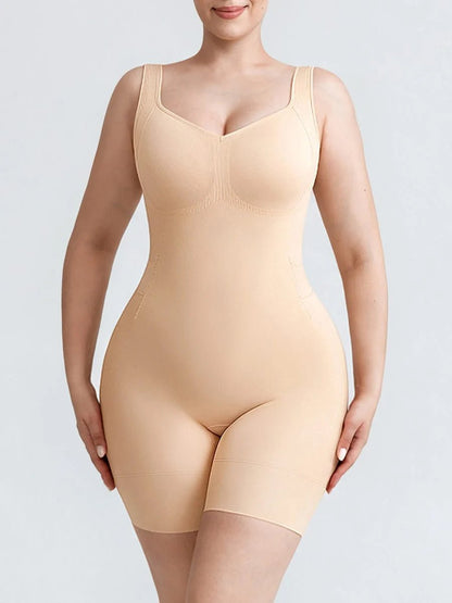 Easy Bathroom Break Sculpting Bodysuit - Thick straps - Luxmery