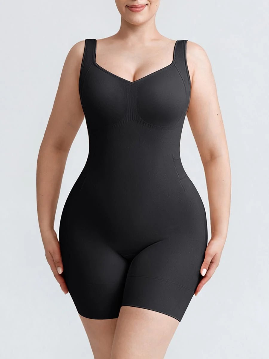 Easy Bathroom Break Sculpting Bodysuit - Thick straps - Luxmery