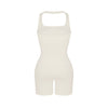 Halter Neck Shaping Playsuit - Luxmery