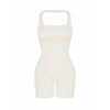 Halter Neck Shaping Playsuit - Luxmery