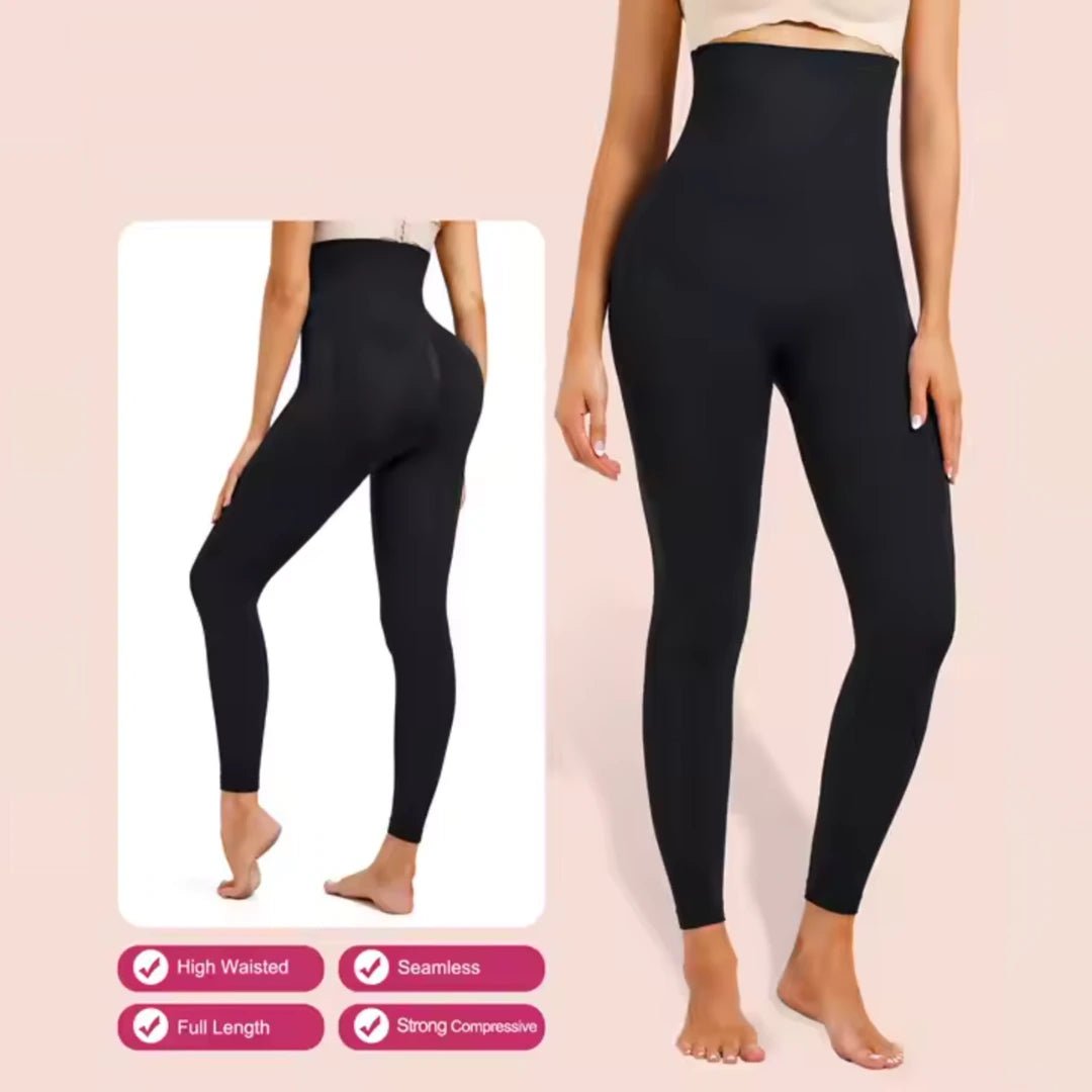 High Waisted Extra Control Shaping Leggings - Luxmery