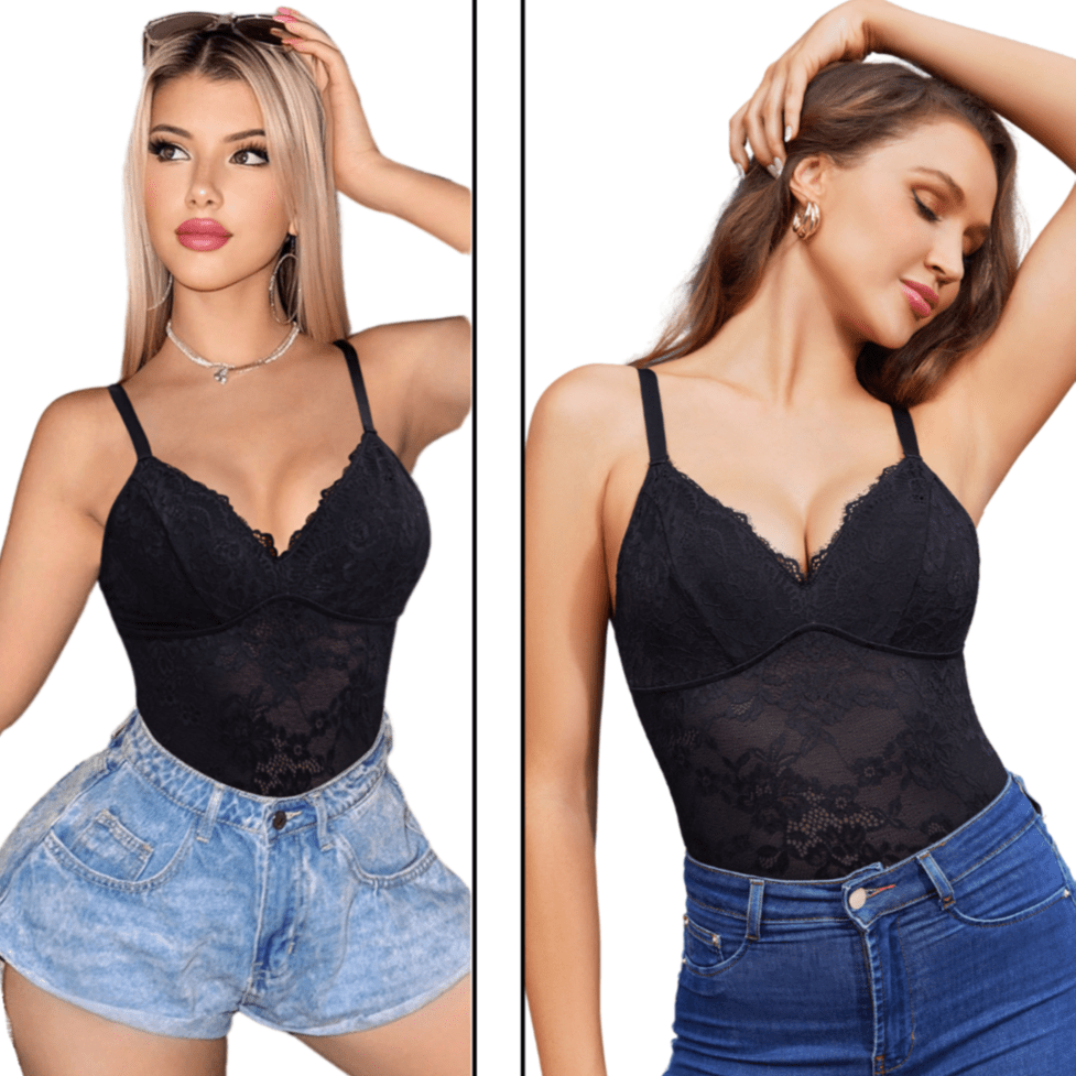 Lace Shaping Bodysuit - Luxmery