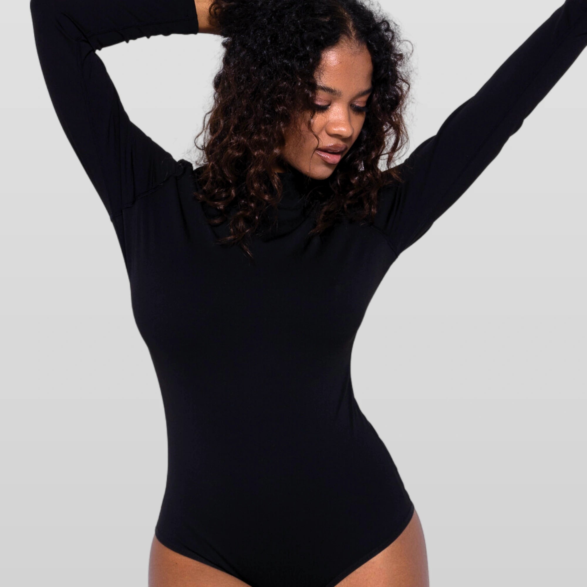 Long sleeve mock neck bodysuit online