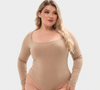 Long Sleeve Scoop Neck Bodysuit - Luxmery