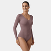 Long Sleeve V - Neck Bodysuit - Luxmery