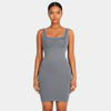 Mini Square Neck Sculpting Dress - Luxmery