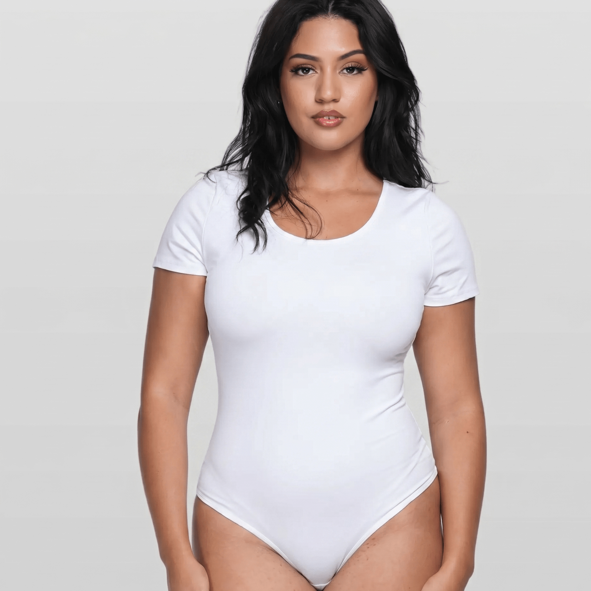 Round Neck Thong Bodysuit - Char's version - Luxmery