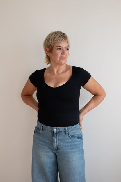 Round Neck Thong Bodysuit - Char's version - Luxmery