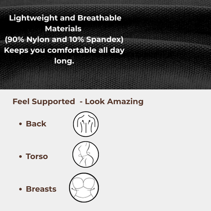 SculptFit Long Sleeve Diamond Neck Cami - Luxmery