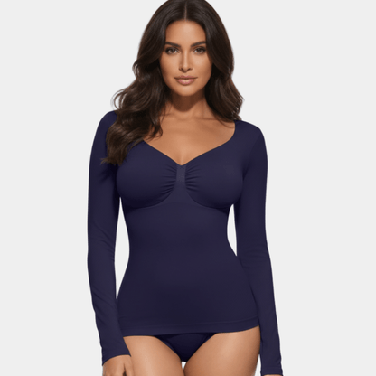 SculptFit Long Sleeve Diamond Neck Cami - Buy 1 Get 1 Free - Luxmery