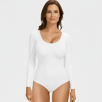 Sculpting Long Sleeve Bodysuits - Luxmery