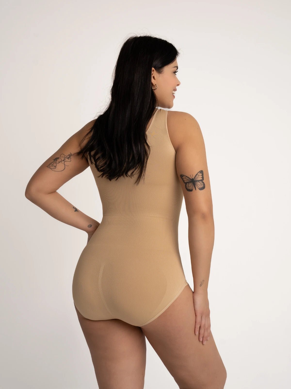 Sculpting Round Neck Bodysuit - Luxmery