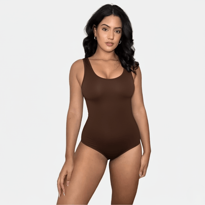 Sculpting Round Neck Bodysuit - Luxmery