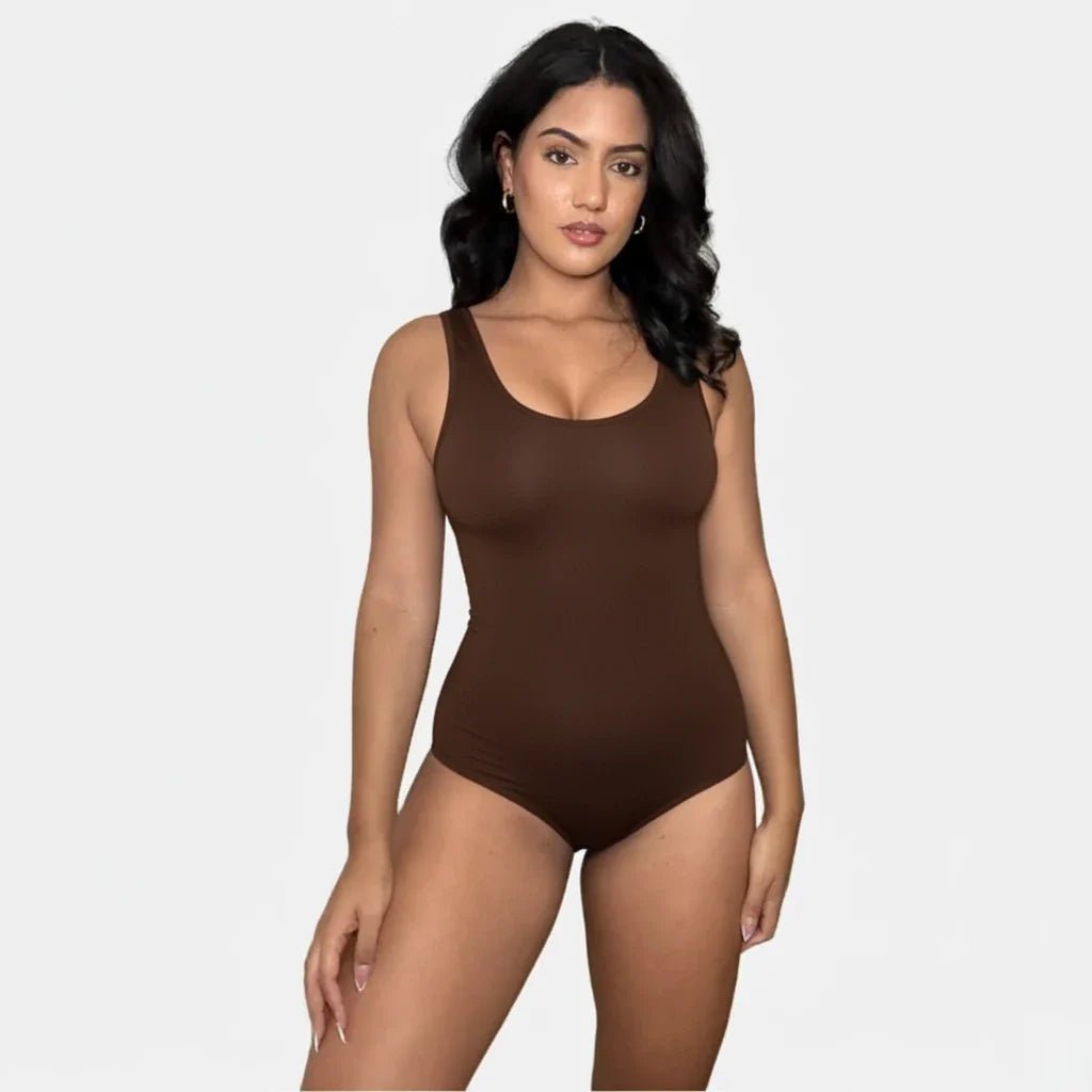 Sculpting Round Neck Bodysuit - Luxmery