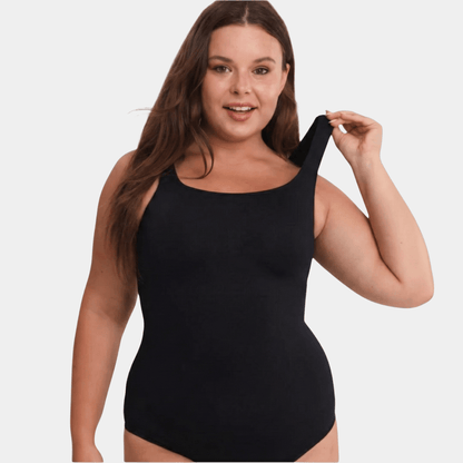 Sculpting Square Neck Thong Bodysuit - Luxmery