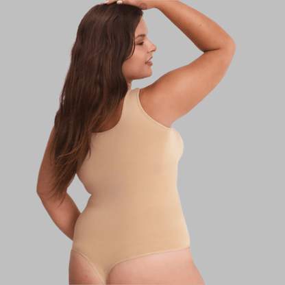 Sculpting Square Neck Thong Bodysuit - Luxmery