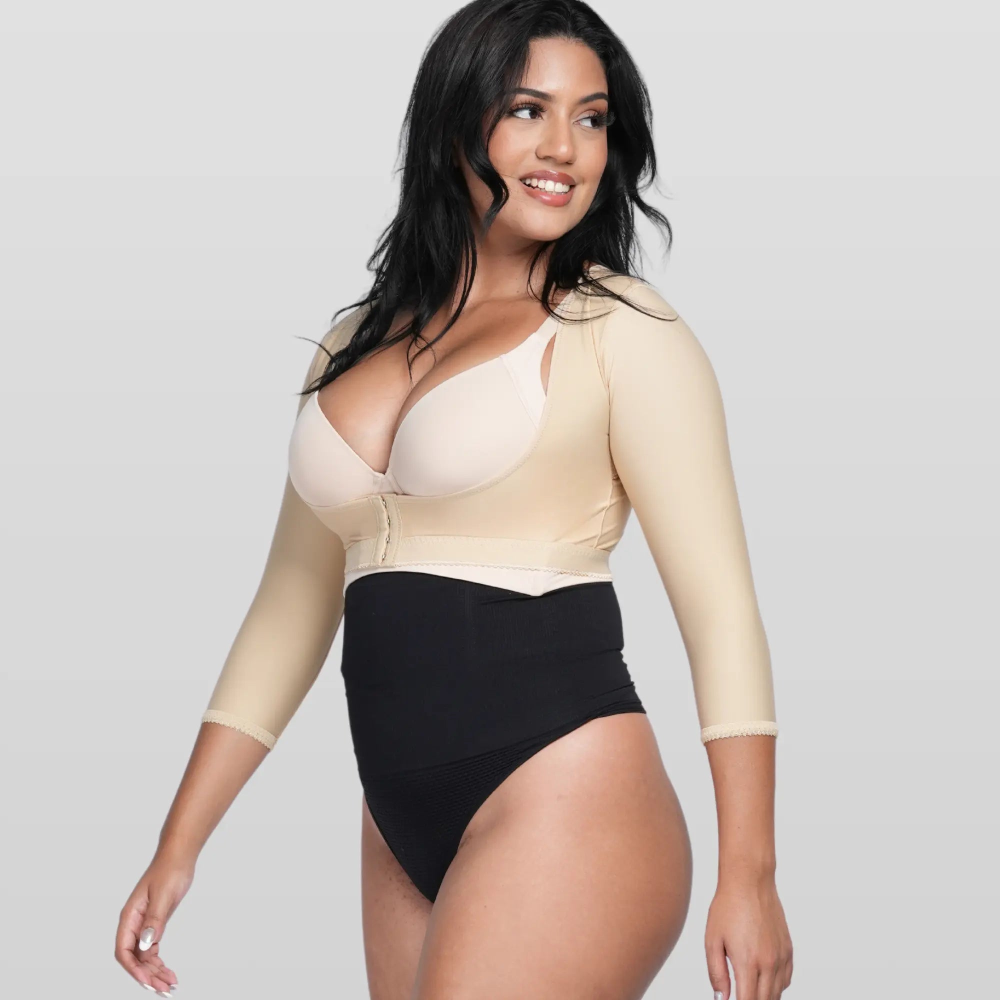 Sleeve Compression Front Bra - Luxmery