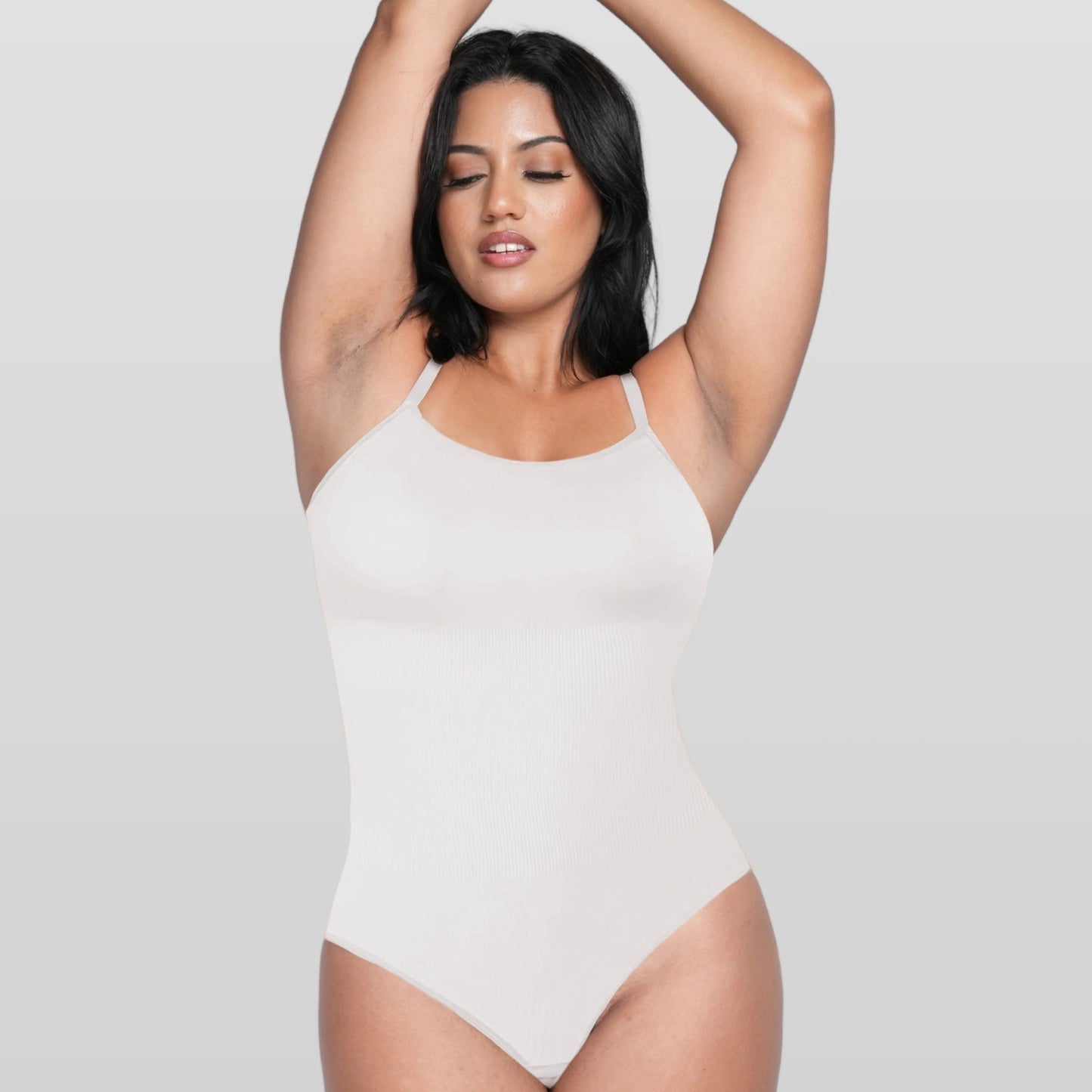 Square Neck Sculpting Bodysuit - Luxmery