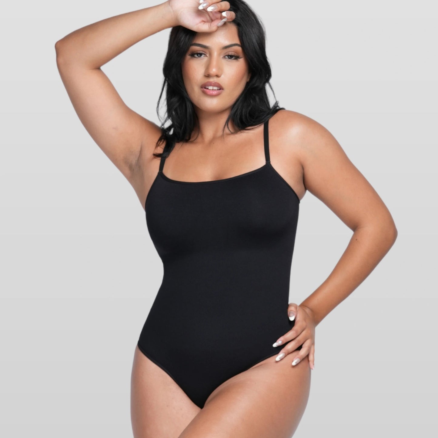 Square Neck Sculpting Bodysuit - Luxmery