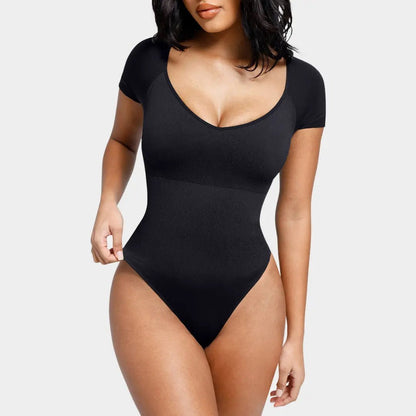 SuperSculpt Short Sleeve Bodysuit - Luxmery