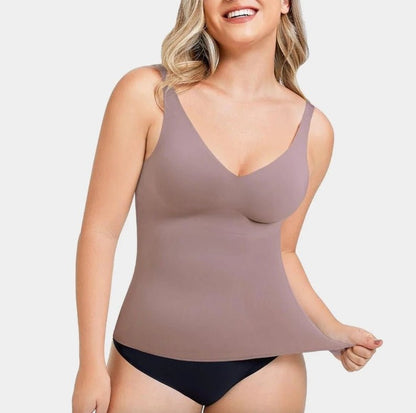 V - Neck Sculpting Cami - Luxmery
