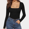 Load image into Gallery viewer, Long Sleeve Square Neck Bodysuit - Luxmery