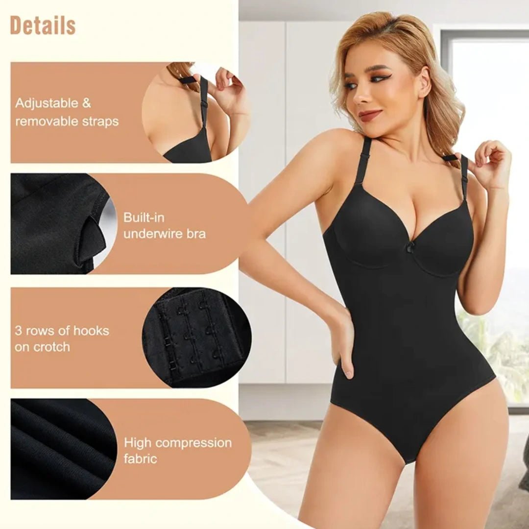 Luxmery High Waist Body Shapewear for All-Day Comfort - Luxmery