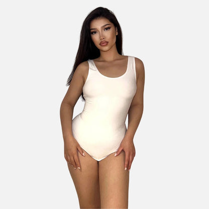 Sculpting Round Neck Bodysuit - Luxmery