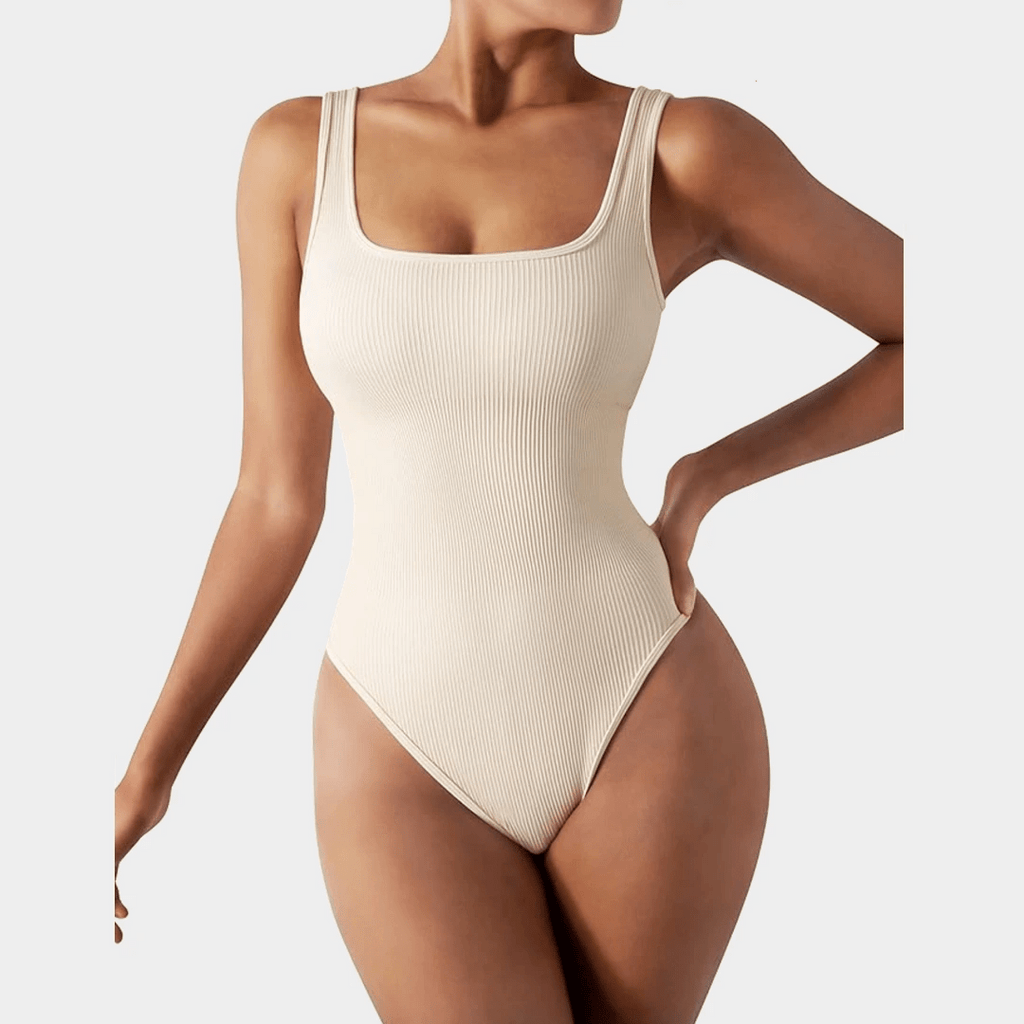 Get a Flawless Silhouette with the Luxmery Sculpting Round Neck Bodysuit -  Luxmery